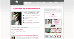 Desktop Screenshot of exclu-mariage.com